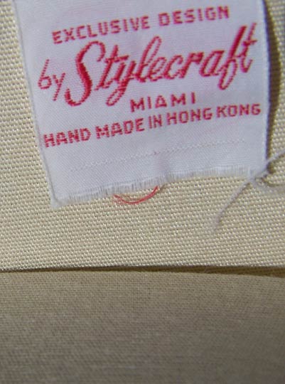 vintage 60s Stylecraft of Miami label