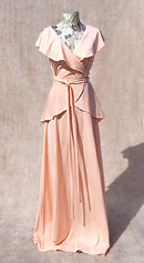 vintage 70s 30s-style evening dress