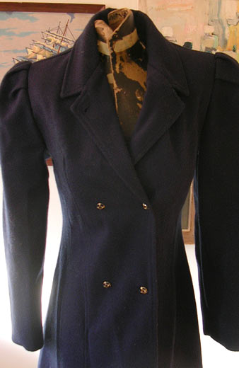 vintage London Fog navy wool coat
