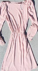 vintage 80s pink chiffon dress