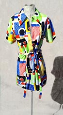 color-love vintage 70s go go mini dress