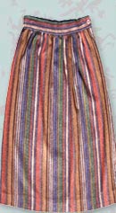 vintage 70s striped skirt