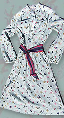 imagine yourself as a field of wildflowers vintage lanvin dress