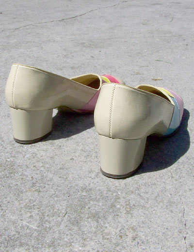 vintage taupe heels