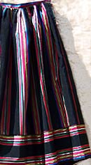 vintage 70s striped faille skirt