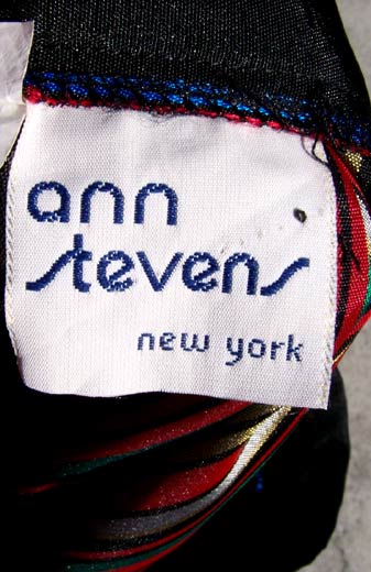 vintage 70s ann stevens label