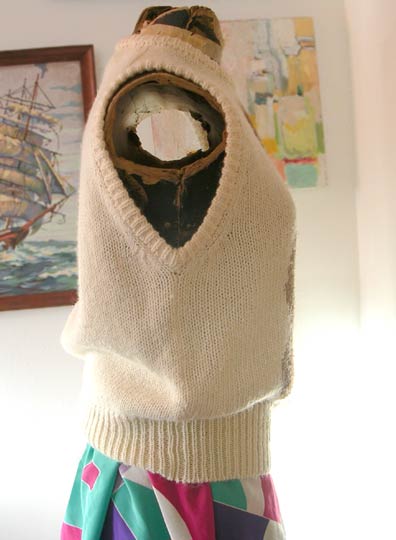 vintage 80s teddy bear vest