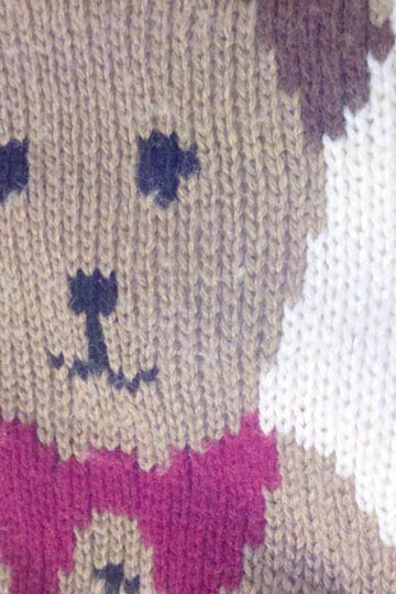 vintage 80s teddy bear vest