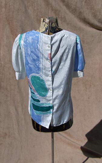 vintage 80s miami style new wave top