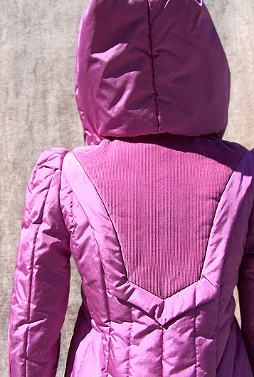 vintage 80s purple toggle coat