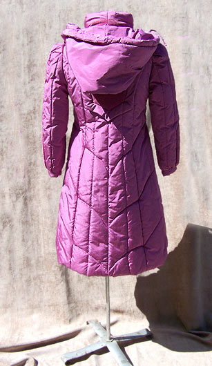 vintage 80s purple pillow coat
