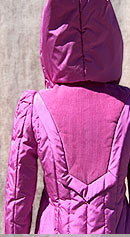 puff yourself up vintage 80s purple puff coat