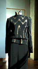 shine vintage 80s I.Magnin gold stud sweater