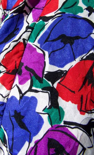 vintage 80s 90s floral silk top