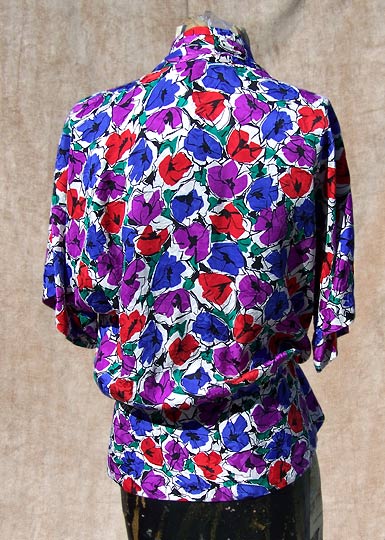 vintage 80s 90s Papell silk top