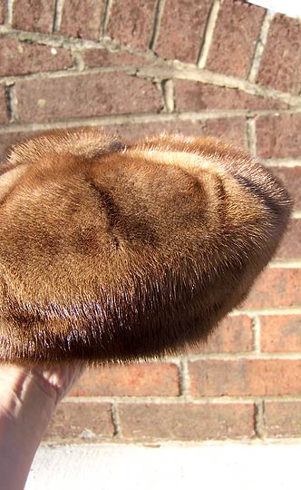 vintage fur mink cap