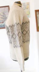 vintage scotland wool pattern sweater