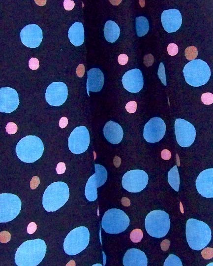 vintage 50s polkadot cotton skirt