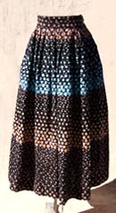 vintage 50s polkadot cotton skirt