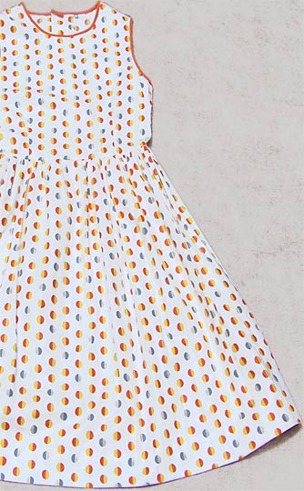 vintage 50s polka dot sun dress