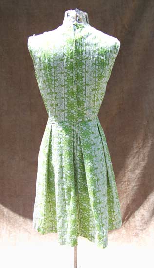 vintage 50s pleated dress