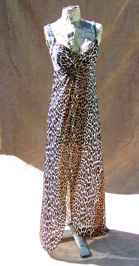 vintage 70s Vanity Fair cat print nightgown