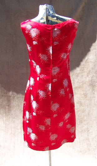 vintage Asian silk holiday dress