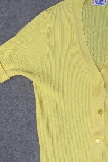 vintage 70s ribbed poorboy knit top