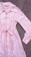 vintage 60s mod pink babydoll dress
