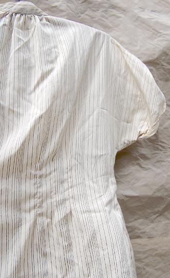 vintage early 80s fitted pinstripe top