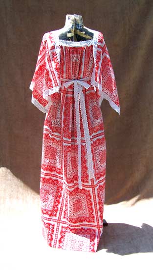 vintage boho capelet dress