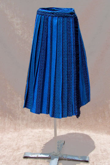 vintage 60s ethnic pleat skirt