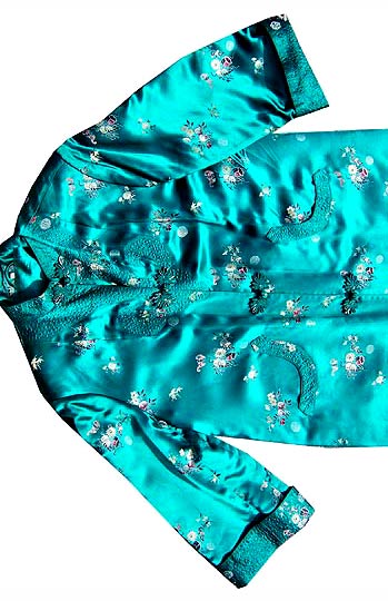 vintage silk brocade lounge robe