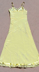 vintage 40s yellow rayon lace slip