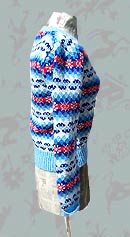 preppy vintage 70s pattern sweater