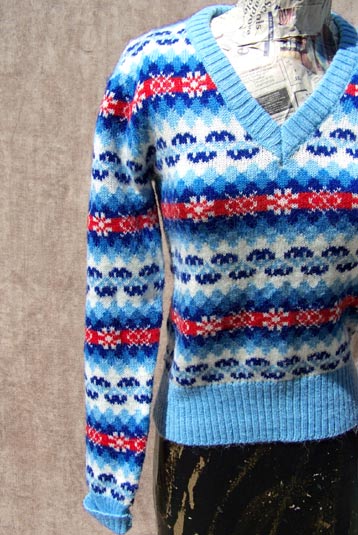 preppy vintage pattern sweater