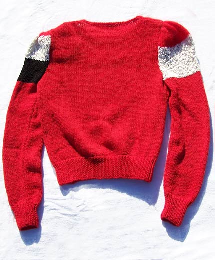 vintage 80s colorblock sweater