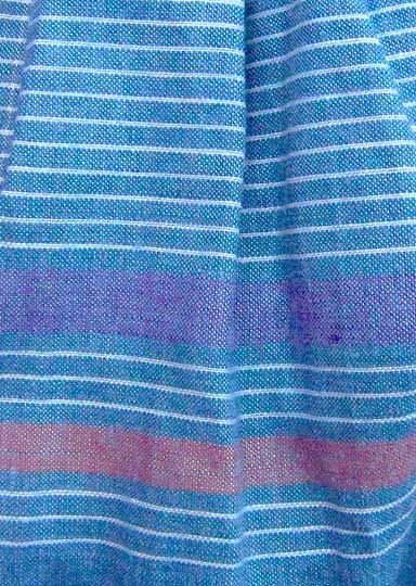vintage 70s 80s preppy blue madras skirt