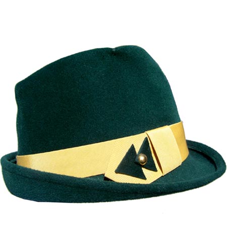 50s green hat