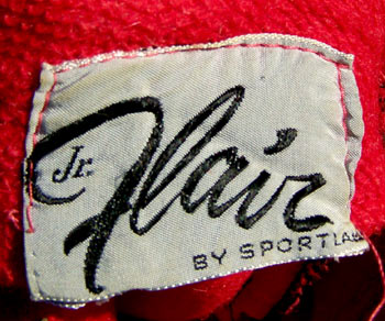 vintage 50s Jr. Flair label