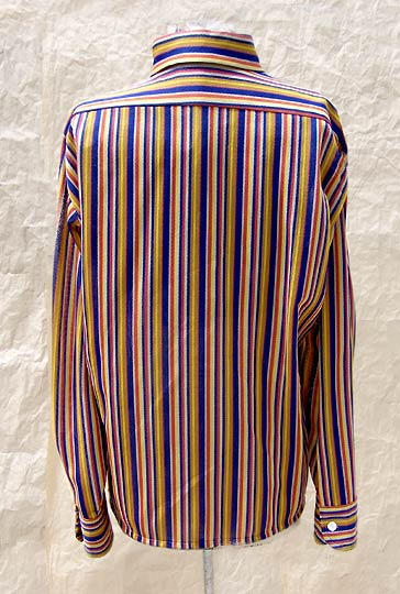 vintage 70s mens Arrow dirty sheer knit shirt
