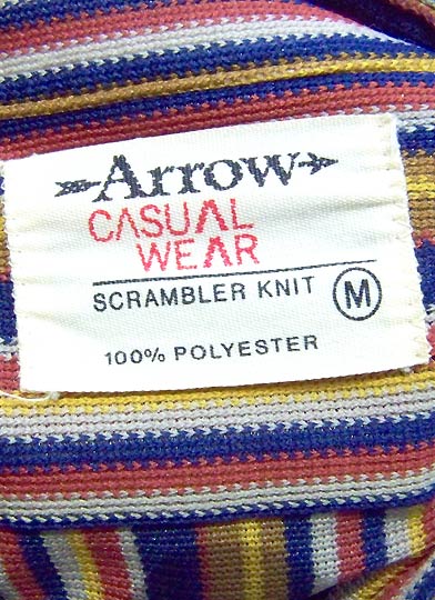 vintage 60s 70s Arrow scrambler knit labelt