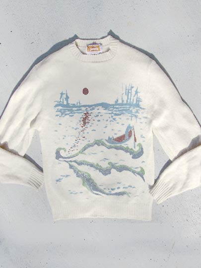 vintage 60s 70s Jantzen mens nautical sweater