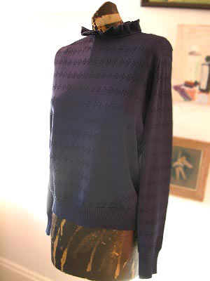 vintage 80s Givenchy ruffled sweater