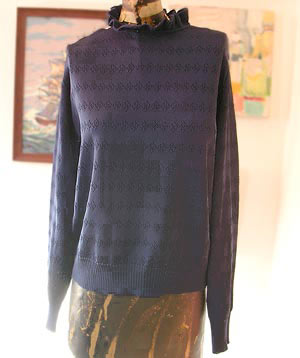 vintage 80s Givenchy Sport ruffled sweater