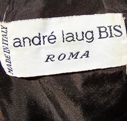 vintage 60s-70s Andre Laug label