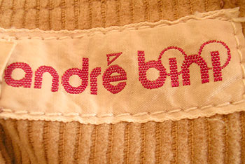 vintage early 80s Andre Bini label