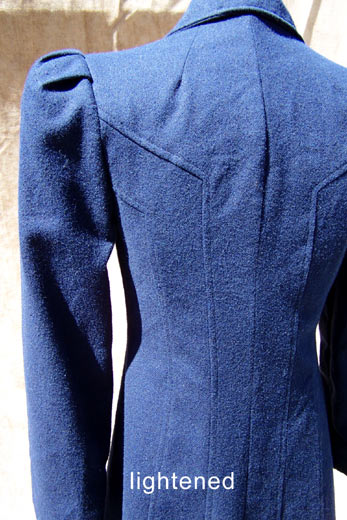 vintage London Fog fitted blue coat