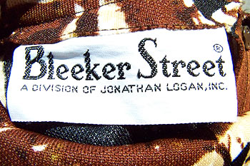 vintage 70s bleeker street label