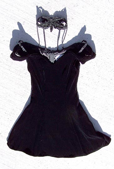 vintage choker lace velvet dress